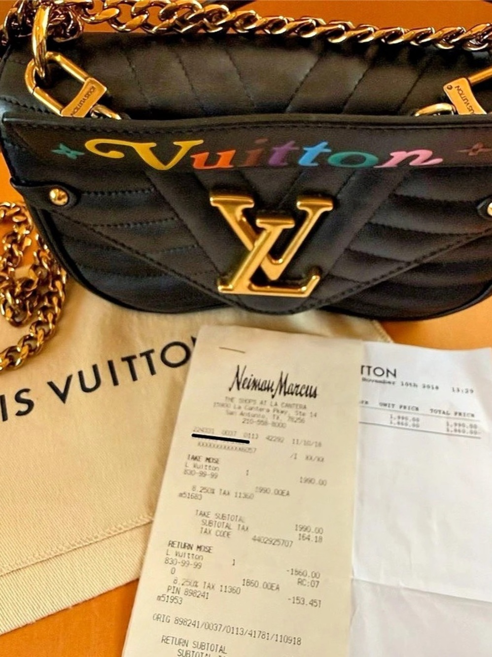 Louis Vuitton New Wave Chain Bag PM Black Shoulder Bag - Picture 4 of 4